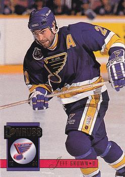 #293 Jeff Brown - St. Louis Blues - 1993-94 Donruss Hockey