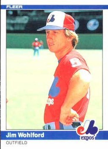 #293 Jim Wohlford - Montreal Expos - 1984 Fleer Baseball