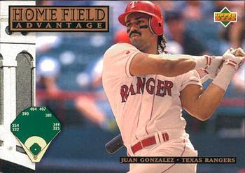 #293 Juan Gonzalez - Texas Rangers - 1994 Upper Deck Baseball