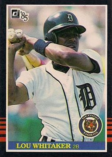 #293 Lou Whitaker - Detroit Tigers - 1985 Donruss Baseball