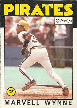 #293 Marvell Wynne - Pittsburgh Pirates - 1986 O-Pee-Chee Baseball