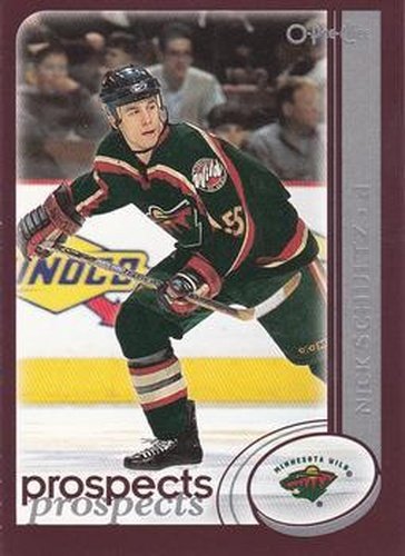 #293 Nick Schultz - Minnesota Wild - 2002-03 O-Pee-Chee Hockey