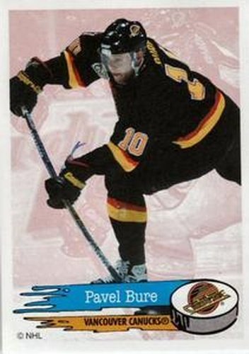 #293 Pavel Bure - Vancouver Canucks - 1995-96 Panini Hockey Stickers