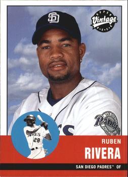 #293 Ruben Rivera - San Diego Padres - 2001 Upper Deck Vintage Baseball