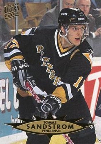 #293 Tomas Sandstrom - Pittsburgh Penguins - 1995-96 Ultra Hockey