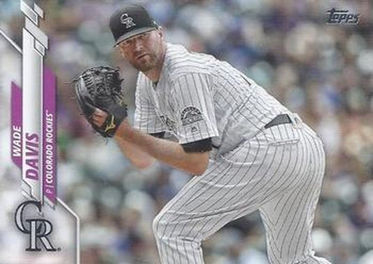 #293 Wade Davis - Colorado Rockies - 2020 Topps Baseball