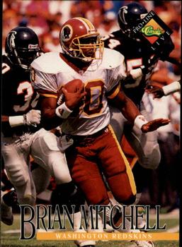 #293 Brian Mitchell - Washington Redskins - 1994 Pro Line Live Football