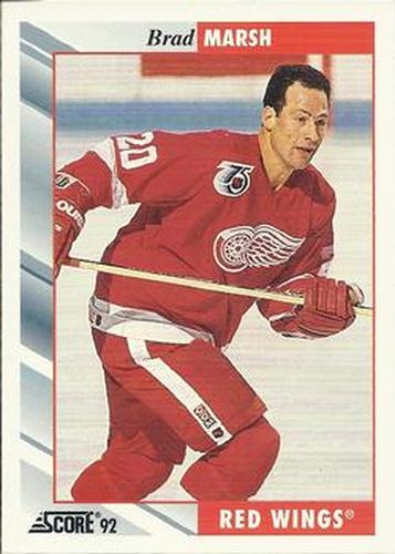 #293 Brad Marsh - Detroit Red Wings - 1992-93 Score USA Hockey