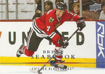 #293 Brent Seabrook - Chicago Blackhawks - 2008-09 Upper Deck Hockey