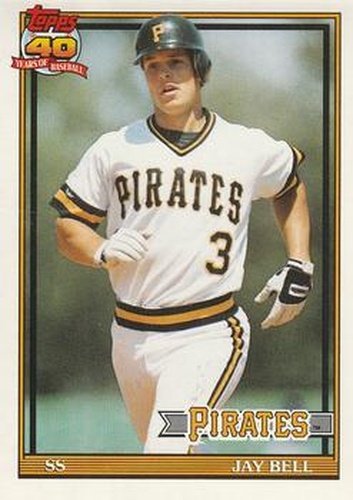 #293 Jay Bell - Pittsburgh Pirates - 1991 O-Pee-Chee Baseball