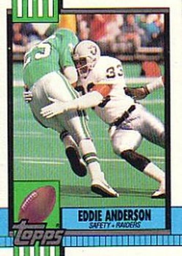 #293 Eddie Anderson - Los Angeles Raiders - 1990 Topps Football