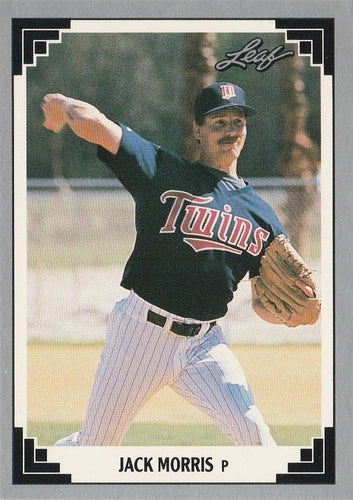 #294 Jack Morris - Minnesota Twins - 1991 Leaf Baseball