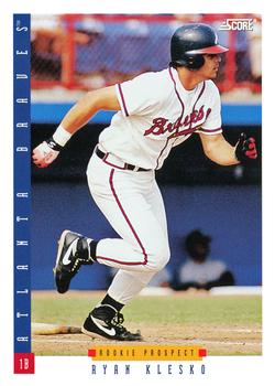 #294 Ryan Klesko - Atlanta Braves - 1993 Score Baseball