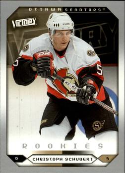 #294 Christoph Schubert - Ottawa Senators - 2005-06 Upper Deck Victory Hockey