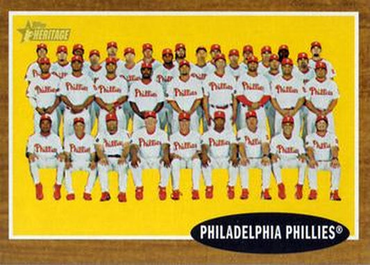 #294 Philadelphia Phillies - Philadelphia Phillies - 2011 Topps Heritage Baseball