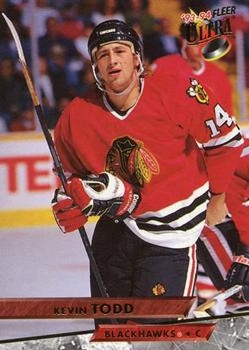 #294 Kevin Todd - Chicago Blackhawks - 1993-94 Ultra Hockey