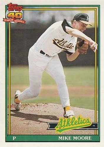 #294 Mike Moore - Oakland Athletics - 1991 O-Pee-Chee Baseball