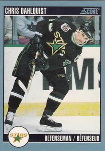 #294 Chris Dahlquist - Minnesota North Stars - 1992-93 Score Canadian Hockey