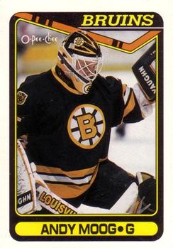 #294 Andy Moog - Boston Bruins - 1990-91 O-Pee-Chee Hockey