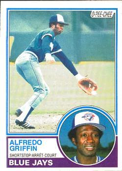 #294 Alfredo Griffin - Toronto Blue Jays - 1983 O-Pee-Chee Baseball