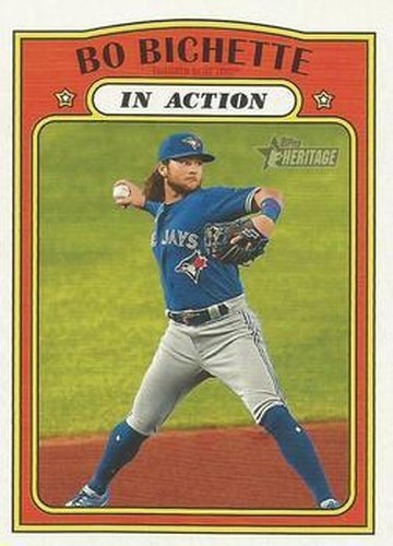 #294 Bo Bichette - Toronto Blue Jays - 2021 Topps Heritage Baseball