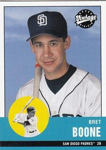 #294 Bret Boone - San Diego Padres - 2001 Upper Deck Vintage Baseball