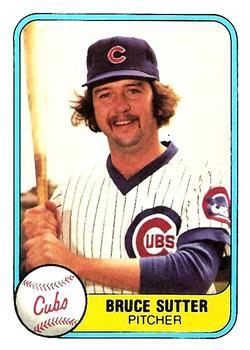 #294 Bruce Sutter - Chicago Cubs - 1981 Fleer Baseball