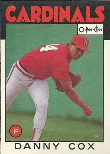 #294 Danny Cox - St. Louis Cardinals - 1986 O-Pee-Chee Baseball