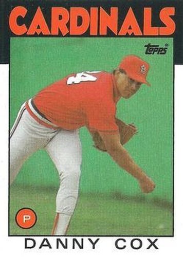 #294 Danny Cox - St. Louis Cardinals - 1986 Topps Baseball