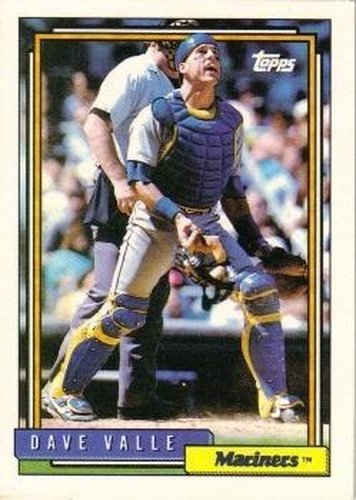 #294 Dave Valle - Seattle Mariners - 1992 Topps Baseball