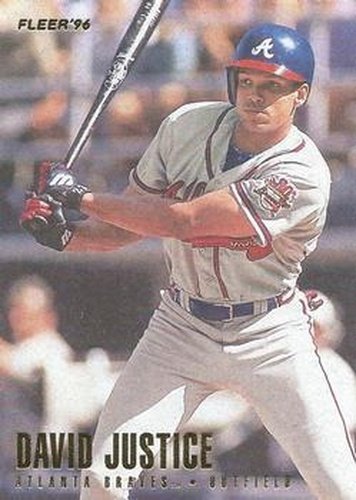 #294 David Justice - Atlanta Braves - 1996 Fleer Baseball