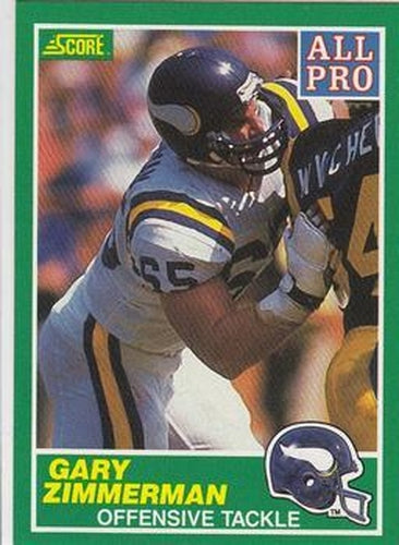 #294 Gary Zimmerman - Minnesota Vikings - 1989 Score Football