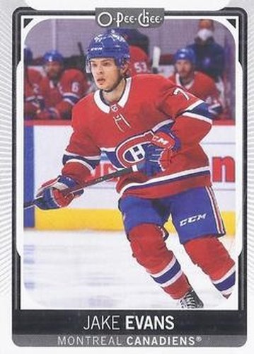 #294 Jake Evans - Montreal Canadiens - 2021-22 O-Pee-Chee Hockey