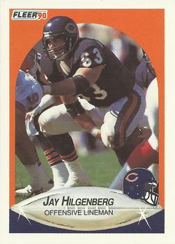 #294 Jay Hilgenberg - Chicago Bears - 1990 Fleer Football