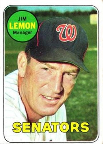 #294 Jim Lemon - Washington Senators - 1969 Topps Baseball