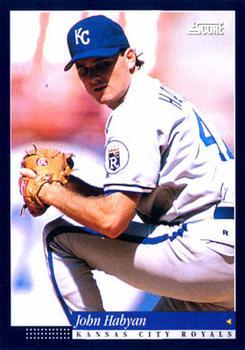 #294 John Habyan - Kansas City Royals -1994 Score Baseball