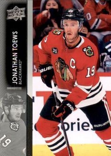 #294 Jonathan Toews - Chicago Blackhawks - 2021-22 Upper Deck Hockey