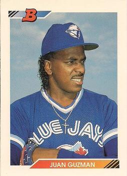 #294 Juan Guzman - Toronto Blue Jays - 1992 Bowman Baseball