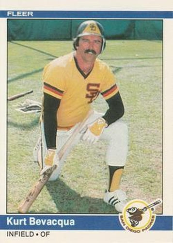 #294 Kurt Bevacqua - San Diego Padres - 1984 Fleer Baseball