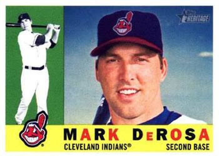 #294 Mark DeRosa - Cleveland Indians - 2009 Topps Heritage Baseball