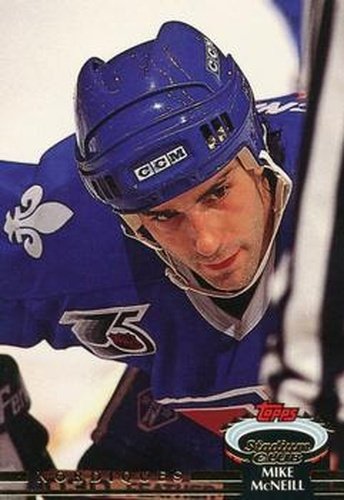 #294 Mike McNeill - Quebec Nordiques - 1992-93 Stadium Club Hockey