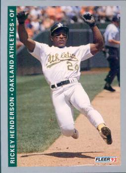 #294 Rickey Henderson - Oakland Athletics - 1993 Fleer Baseball