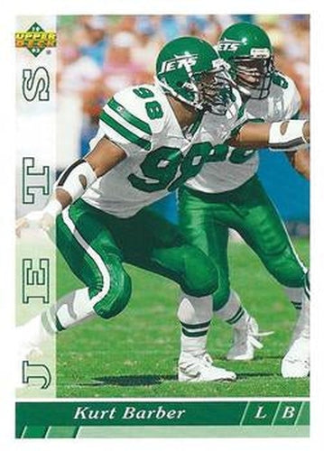 #294 Kurt Barber - New York Jets - 1993 Upper Deck Football