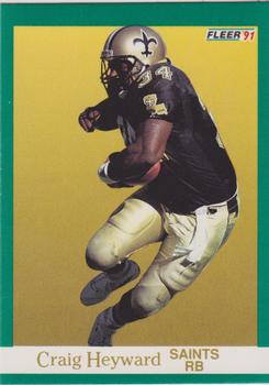 #294 Craig Heyward - New Orleans Saints - 1991 Fleer Football