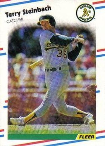 #294 Terry Steinbach - Oakland Athletics - 1988 Fleer Baseball