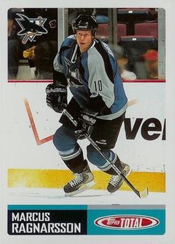#294 Marcus Ragnarsson - San Jose Sharks - 2002-03 Topps Total Hockey