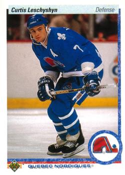 #295 Curtis Leschyshyn - Quebec Nordiques - 1990-91 Upper Deck Hockey