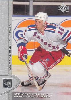 #295 Daniel Goneau - New York Rangers - 1996-97 Upper Deck Hockey