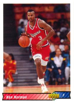 #295 Ken Norman - Los Angeles Clippers - 1992-93 Upper Deck Basketball