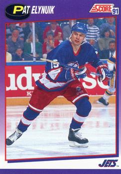 #295 Pat Elynuik - Winnipeg Jets - 1991-92 Score American Hockey